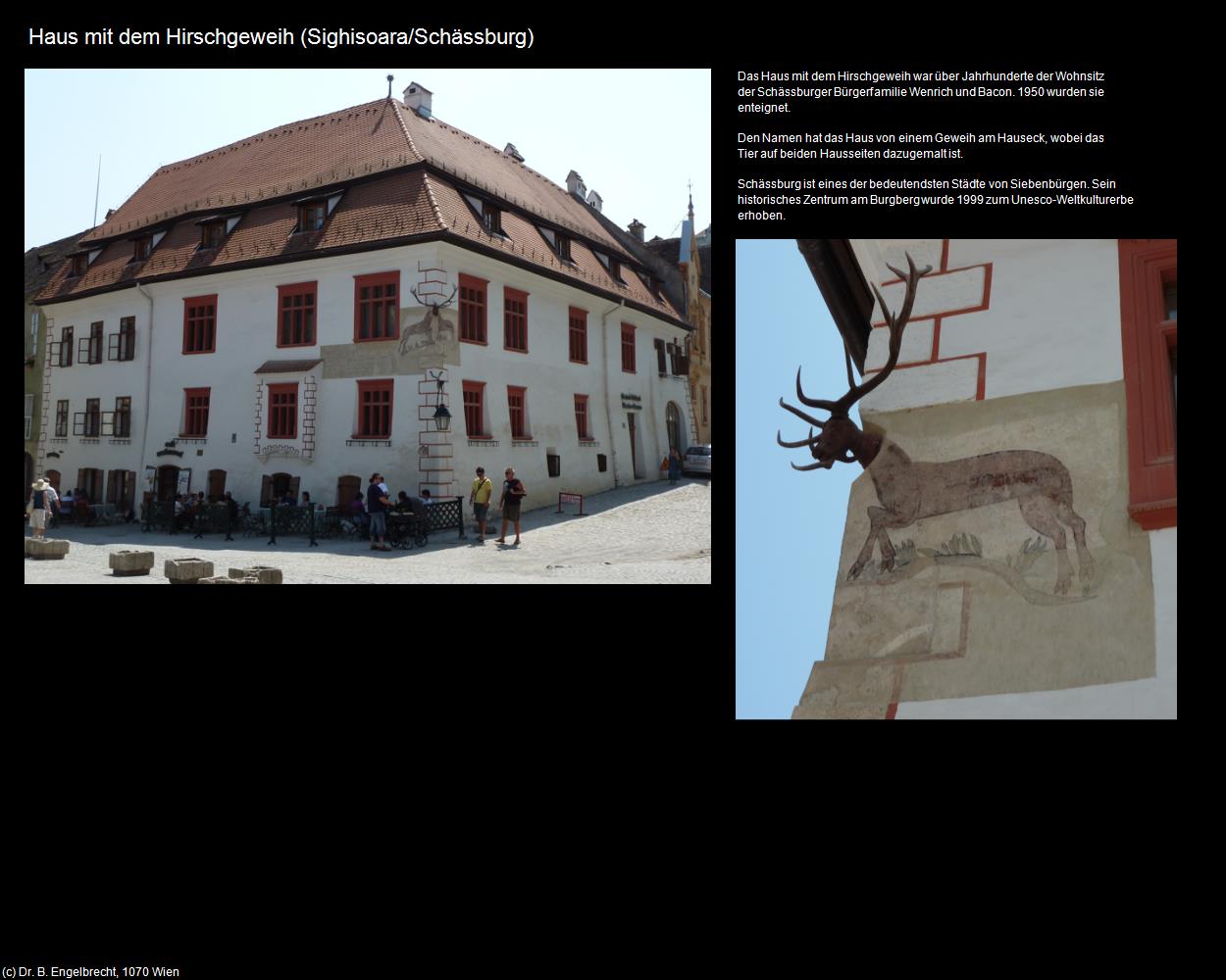 Haus mit dem Hirschgeweih  (Sighisoara/Schässburg) in Kulturatlas-RUMÄNIEN