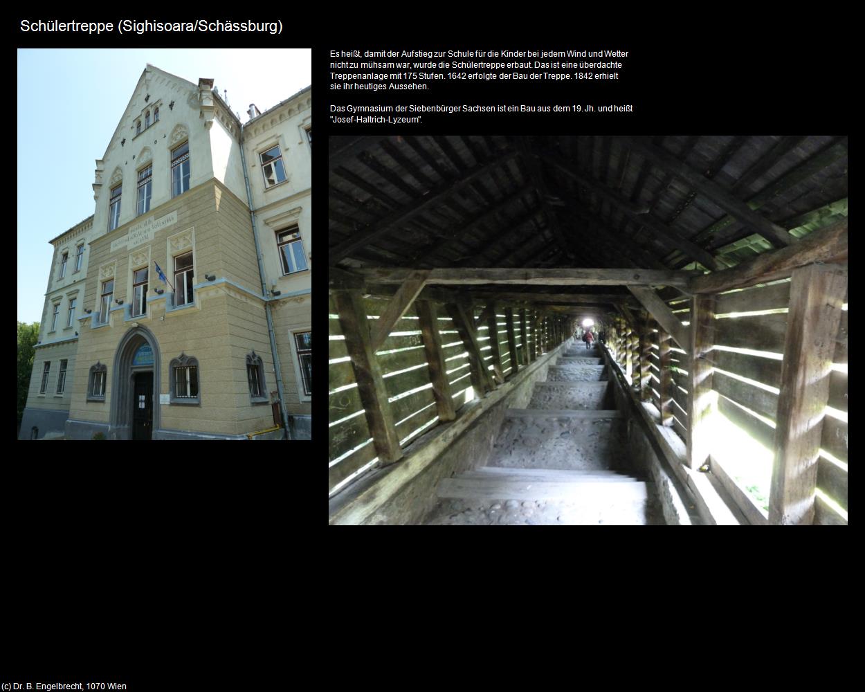 Schülertreppe (Sighisoara/Schässburg) in Kulturatlas-RUMÄNIEN