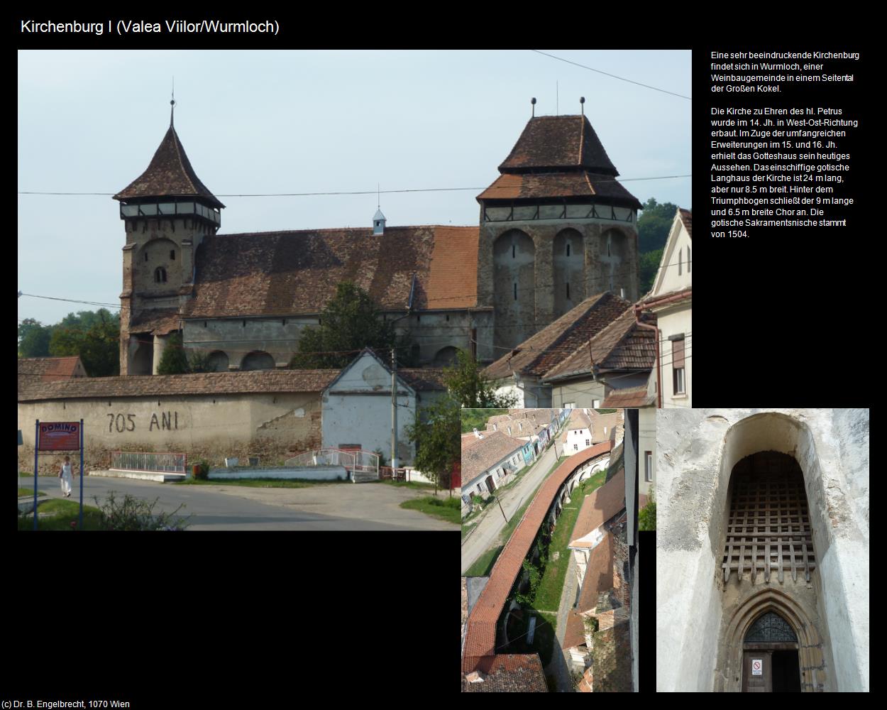 Kirchenburg I (Valea Viilor/Wurmloch) in Kulturatlas-RUMÄNIEN