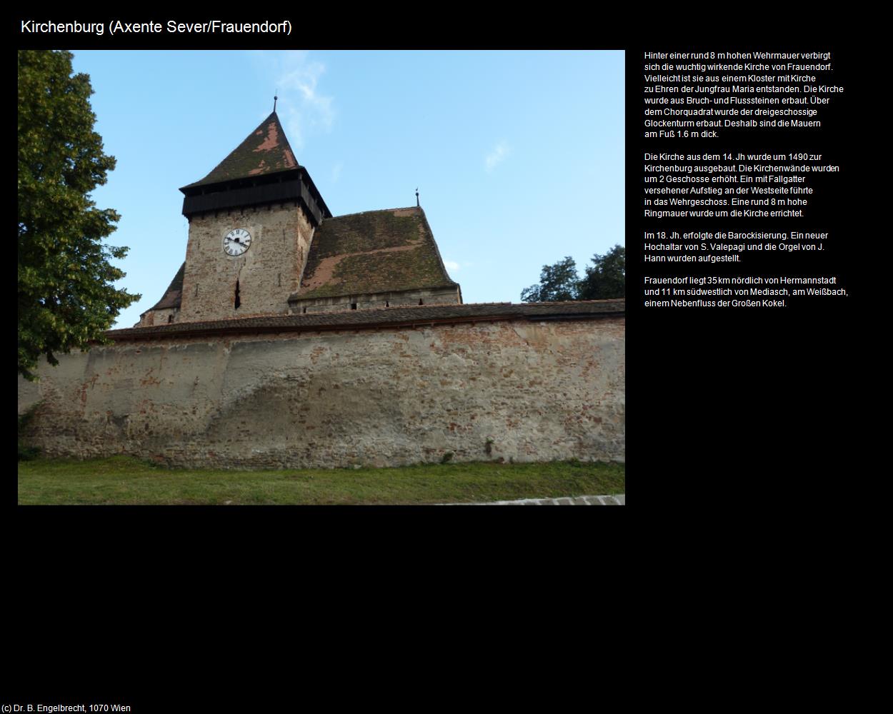 Kirchenburg (Axente Sever/Frauendorf  ) in Kulturatlas-RUMÄNIEN