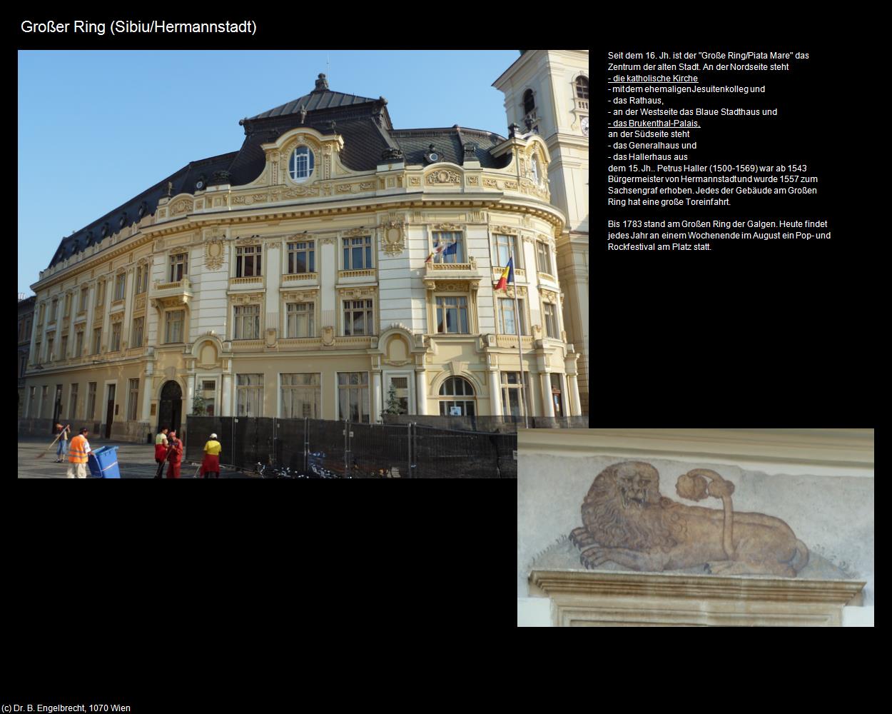 Großer Ring  (Sibiu/Hermannstadt) in Kulturatlas-RUMÄNIEN(c)B.Engelbrecht