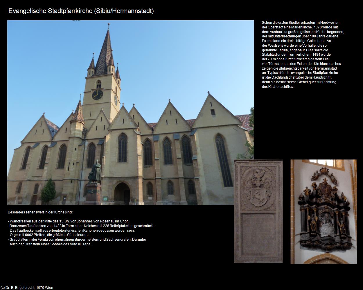 Ev. Stadtpfarrkirche  (Sibiu/Hermannstadt) in Kulturatlas-RUMÄNIEN