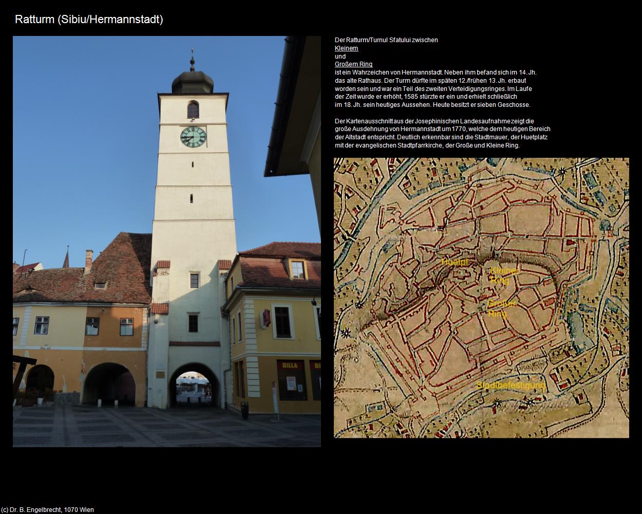 Ratturm (Sibiu|Hermannstadt) in RUMÄNIEN(c)B.Engelbrecht