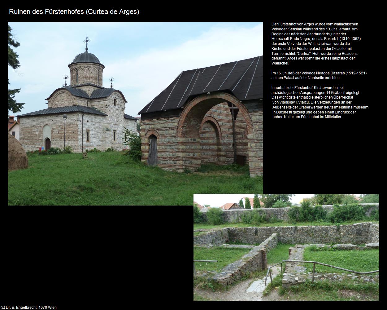 Ruinen des Fürstenhofes  (Curtea de Arges) in Kulturatlas-RUMÄNIEN