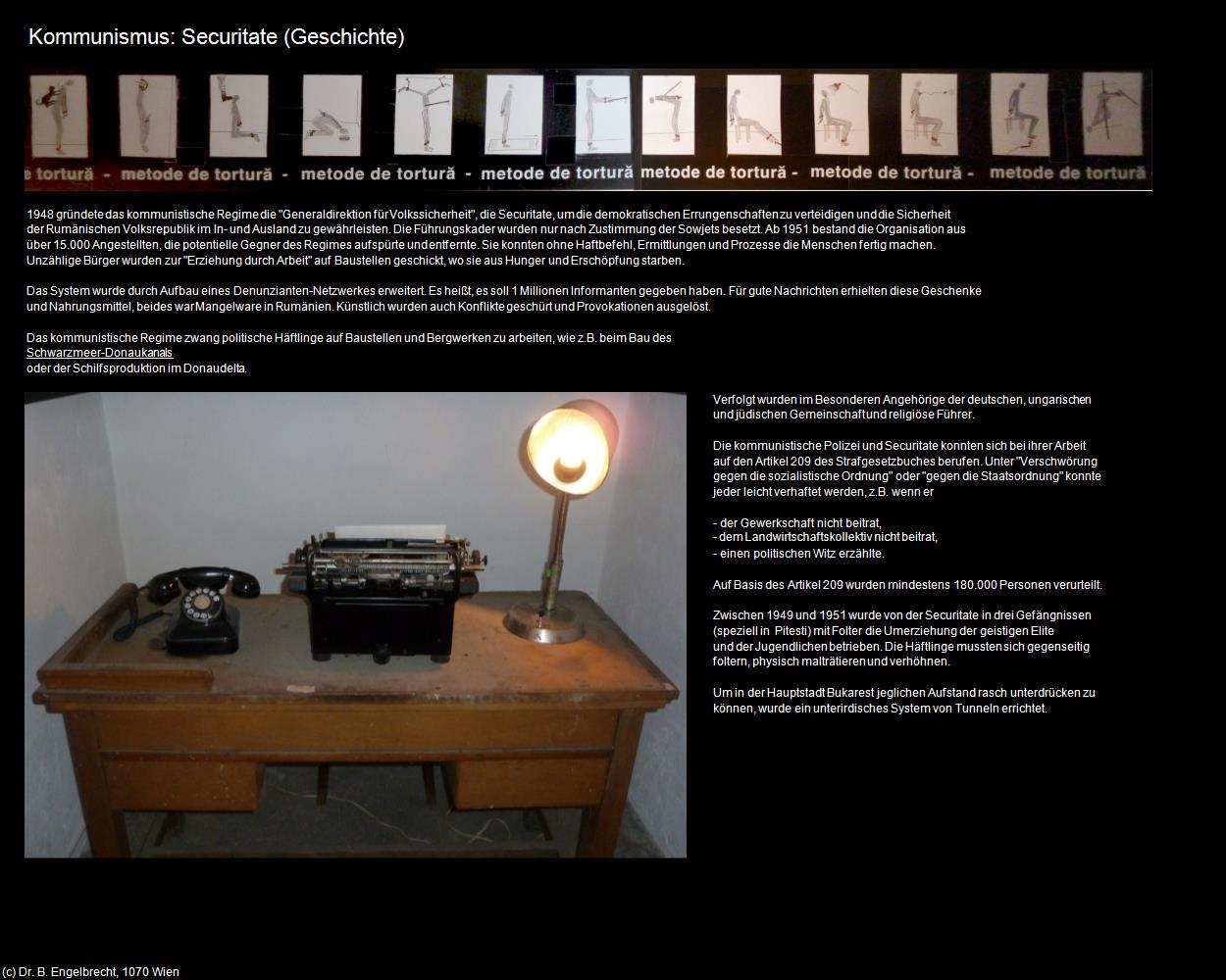 Kommunismus: Securitate  (Geschichte) in Kulturatlas-RUMÄNIEN(c)B.Engelbrecht