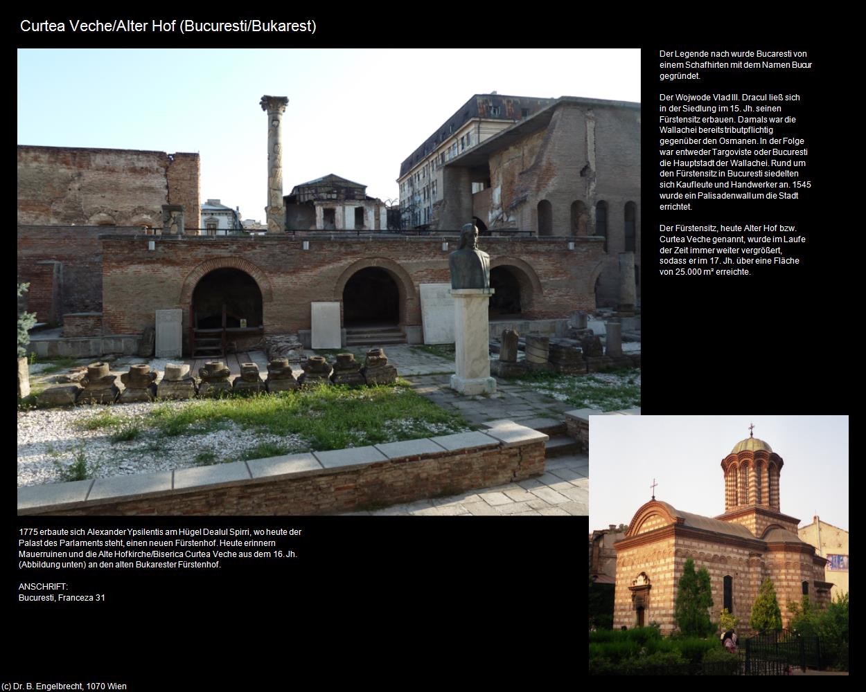 Curtea Veche/Alter Hof  (Bucuresti/Bukarest) in Kulturatlas-RUMÄNIEN