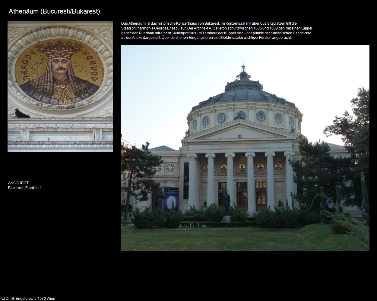 Athenäum (Bucuresti/Bukarest) in Kulturatlas-RUMÄNIEN