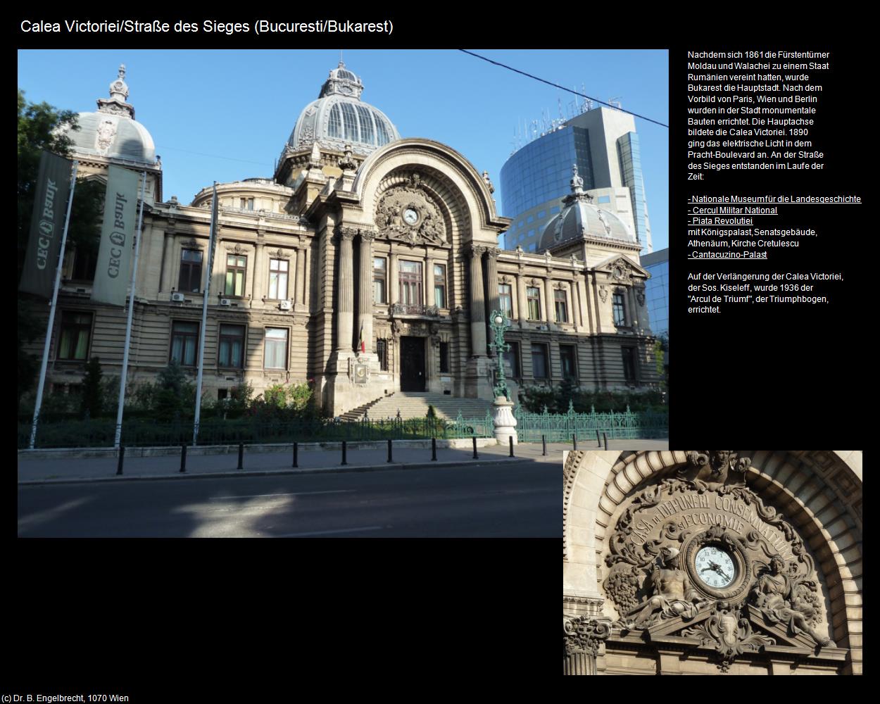 Calea Victoriei/Straße des Sieges  (Bucuresti/Bukarest) in Kulturatlas-RUMÄNIEN(c)B.Engelbrecht
