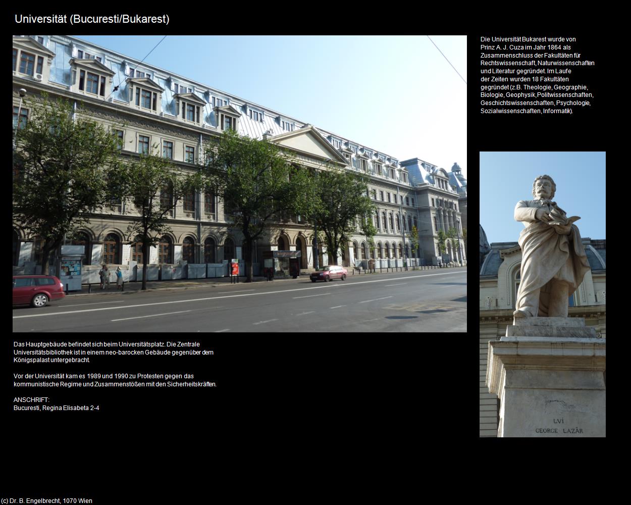 Universität (Bucuresti/Bukarest) in Kulturatlas-RUMÄNIEN