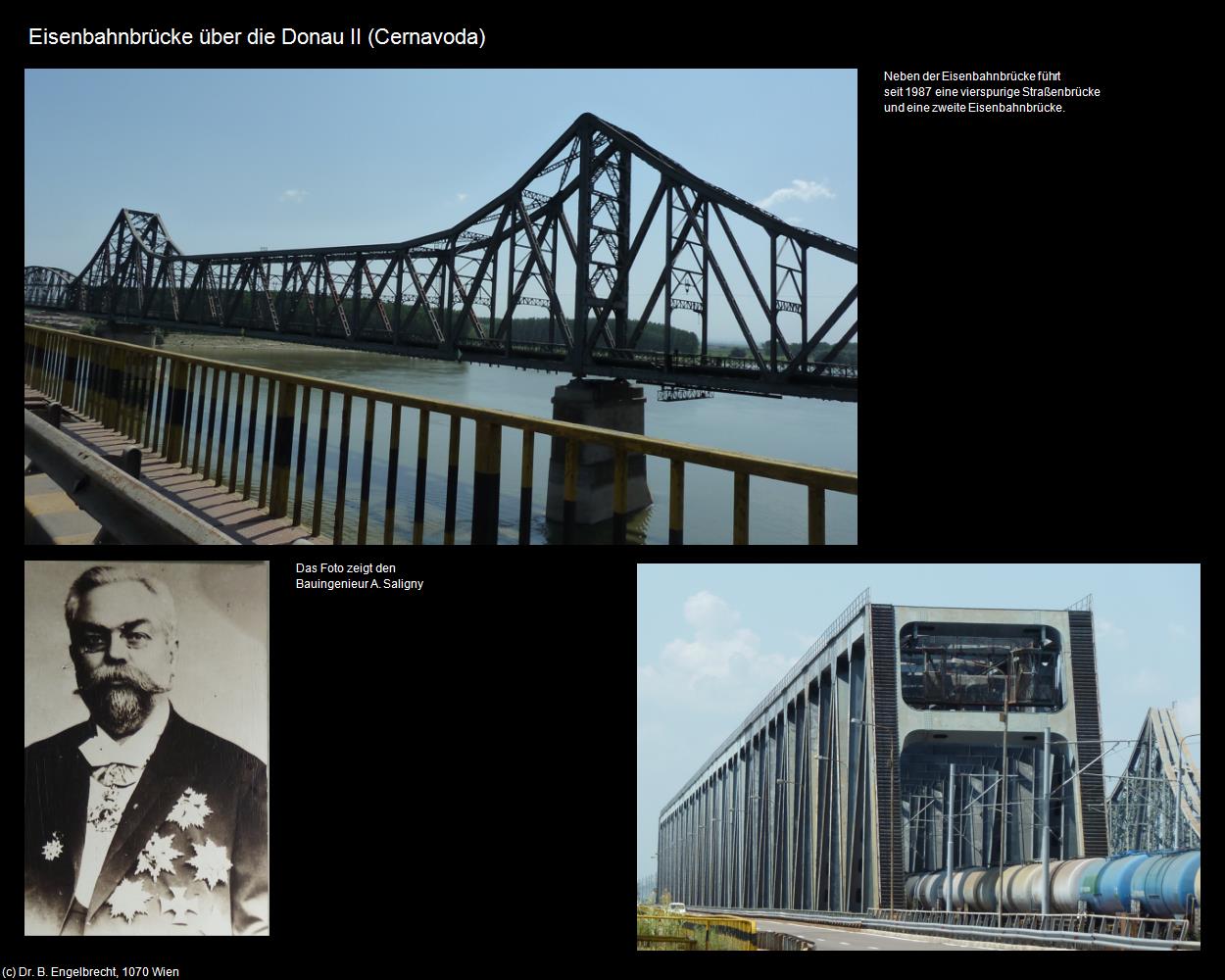 Eisenbahnbrücke über die Donau II (Cernavoda) in Kulturatlas-RUMÄNIEN