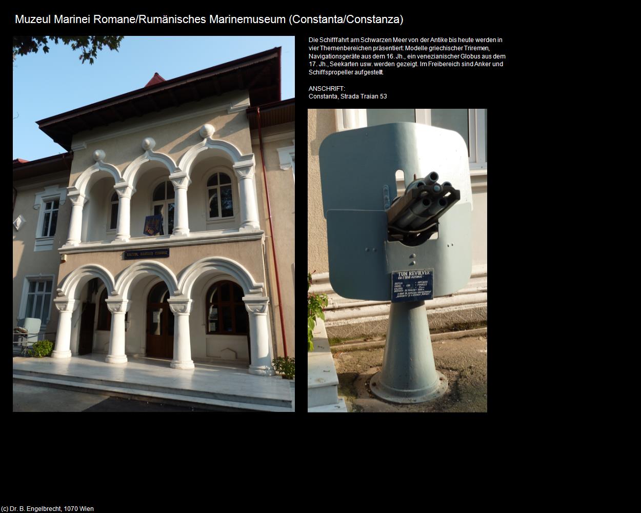 Rumänisches Marinemuseum  (Constanta/Constanza) in Kulturatlas-RUMÄNIEN