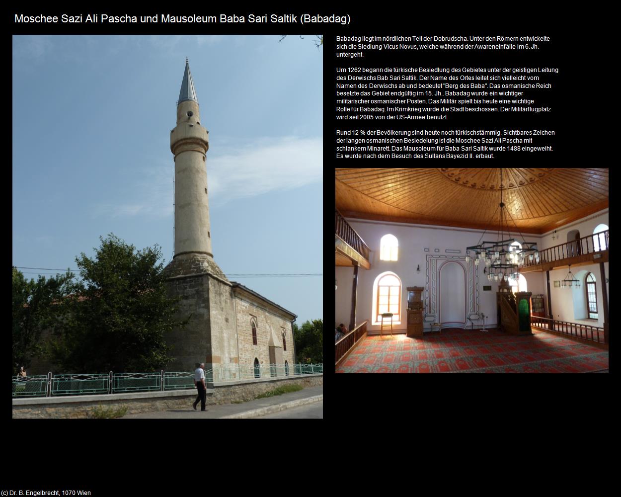 Moschee und Mausoleum (Babadag) in Kulturatlas-RUMÄNIEN