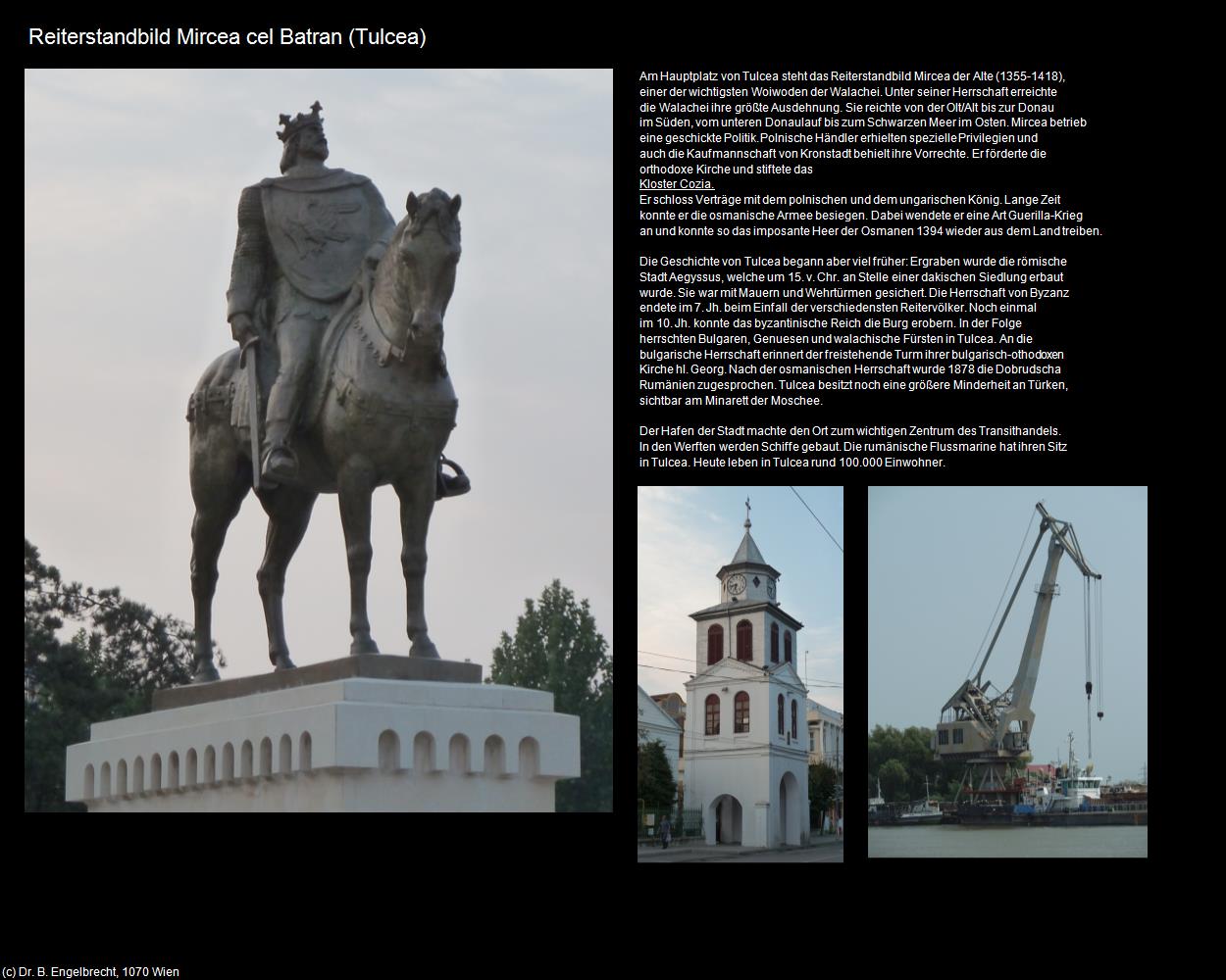 Reiterstandbild Mircea cel Batran  (Tulcea) in Kulturatlas-RUMÄNIEN(c)B.Engelbrecht