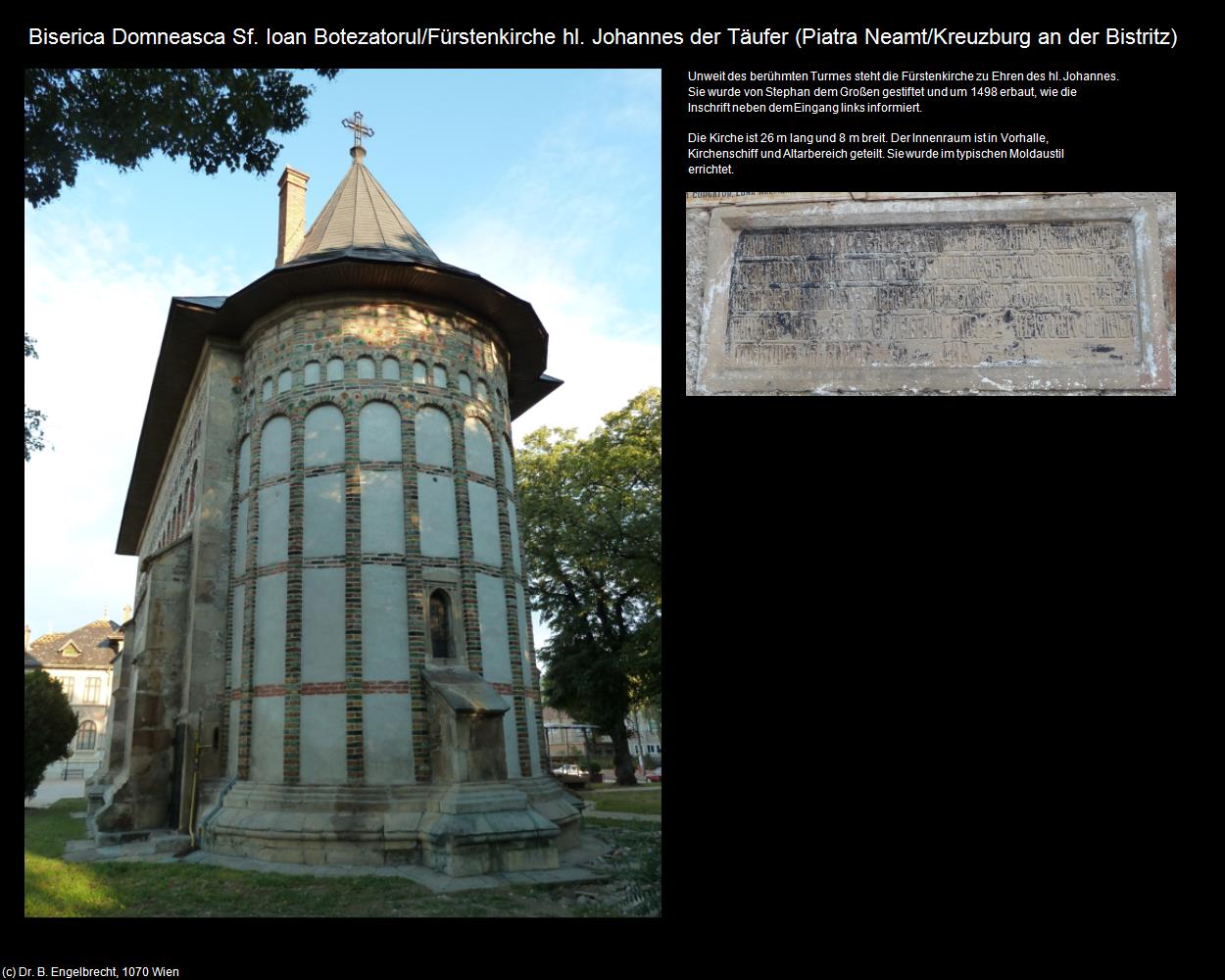 Fürstenk. hl. Johannes der Täufer  (Piatra Neamt/Kreuzburg an der Bistritz) in Kulturatlas-RUMÄNIEN