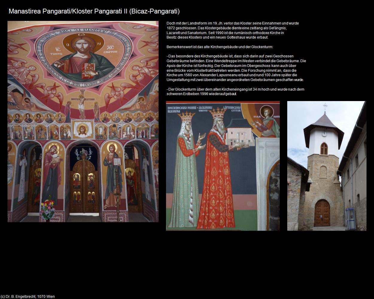 Kloster Pangarati II (Pangarati) (Bicaz) in Kulturatlas-RUMÄNIEN