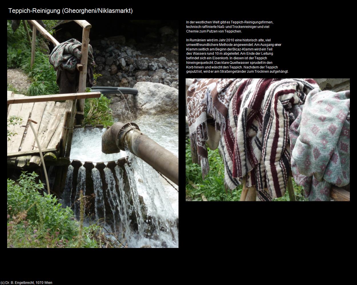 Teppich-Reinigung  (Gheorgheni/Niklasmarkt) in Kulturatlas-RUMÄNIEN