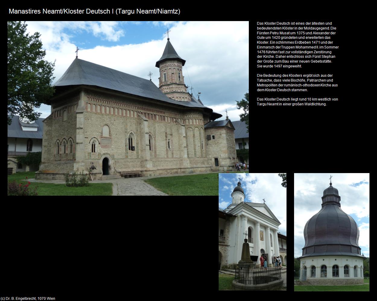 Kloster Neamt I (Targu Neamt/Niamtz) in Kulturatlas-RUMÄNIEN