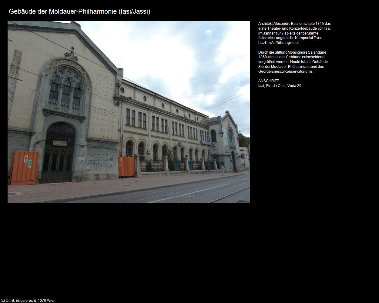 Gebäude der Moldauer-Philharmonie  (Iasi/Jassi) in Kulturatlas-RUMÄNIEN