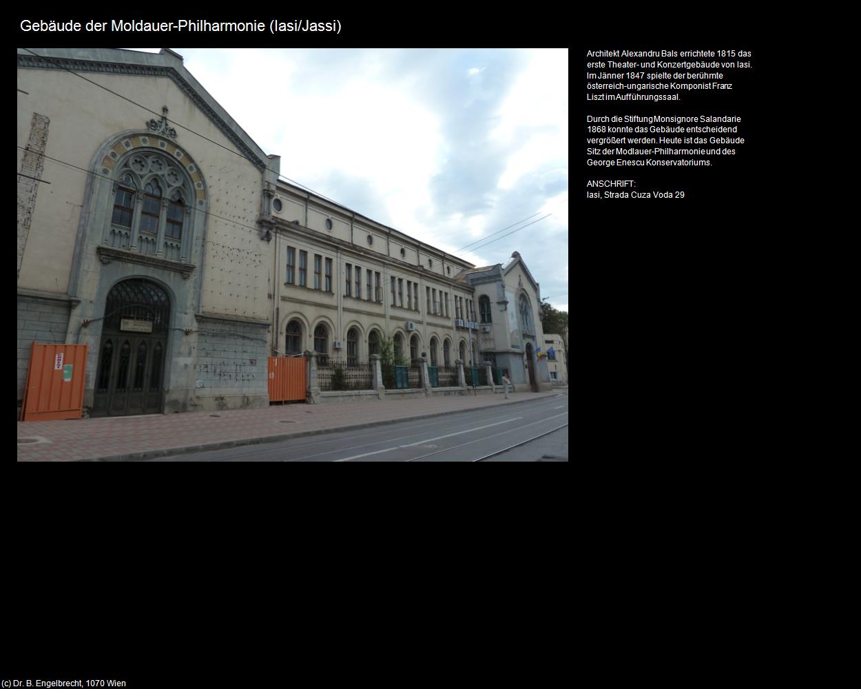 Gebäude der Moldauer-Philharmonie  (Iasi|Jassi) in RUMÄNIEN