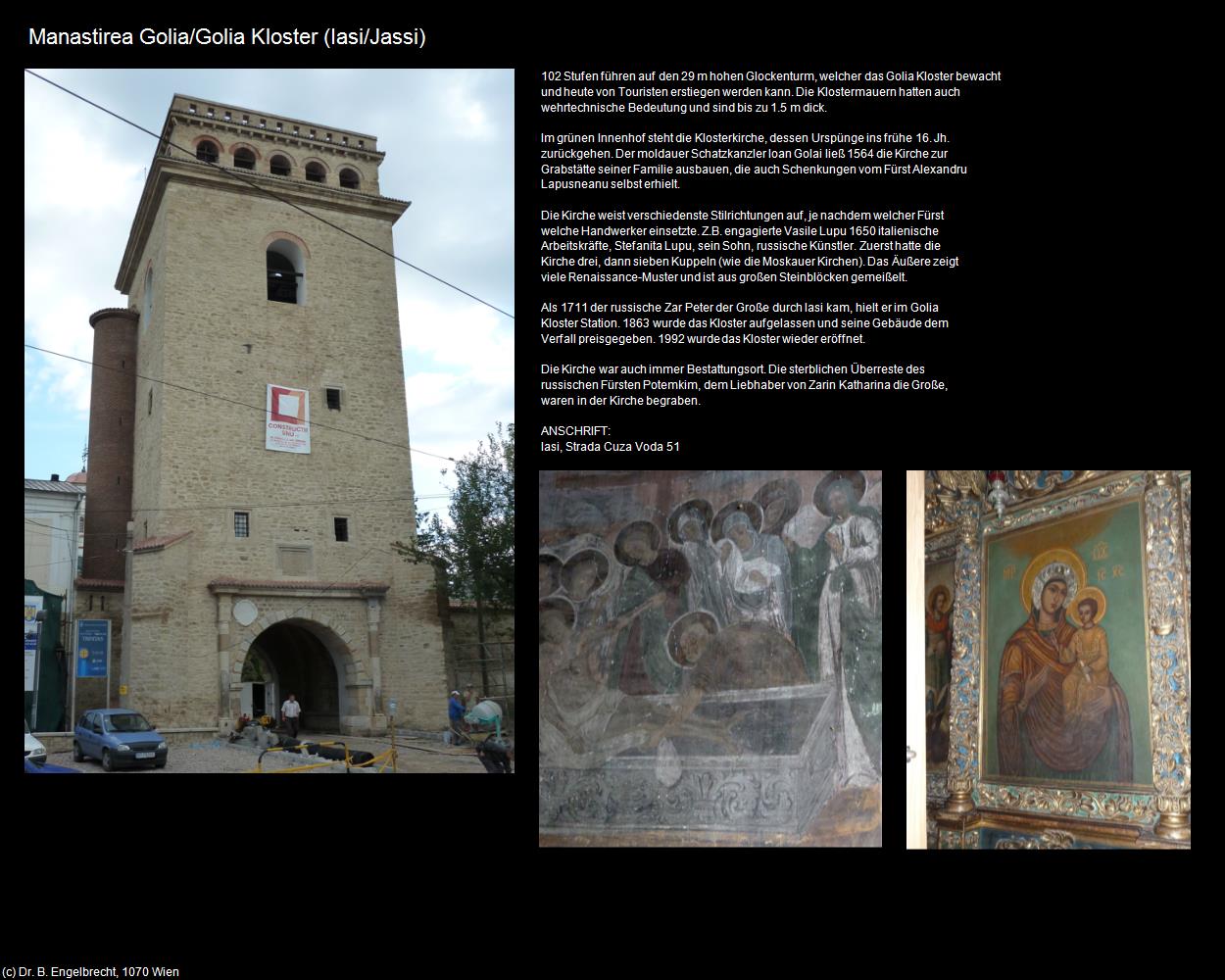 Golia Kloster  (Iasi/Jassi) in Kulturatlas-RUMÄNIEN