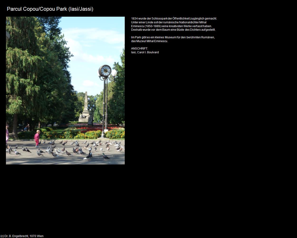 Copou Park  (Iasi/Jassi) in Kulturatlas-RUMÄNIEN