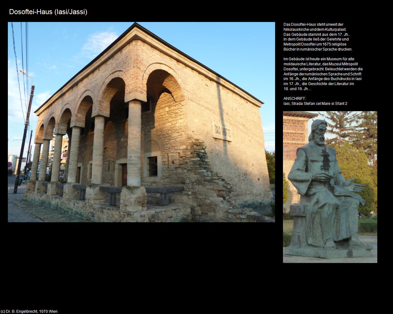 Dosoftei-Haus  (Iasi/Jassi) in Kulturatlas-RUMÄNIEN
