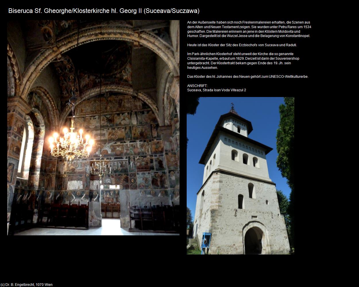 Klosterkirche hl. Georg (Suceava/Suczawa) in Kulturatlas-RUMÄNIEN