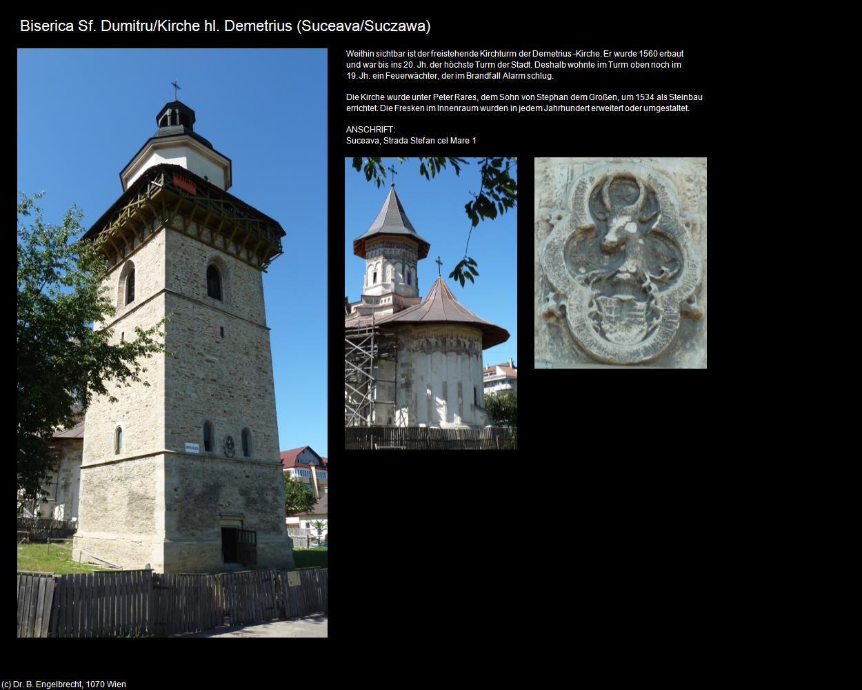 Kirche hl. Demetrius (Suceava/Suczawa) in Kulturatlas-RUMÄNIEN