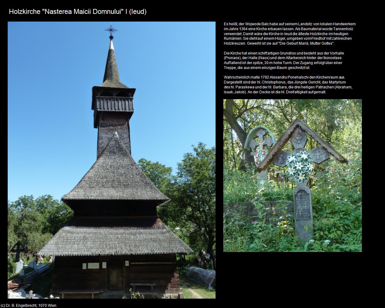 Holzkirche Nasterea Maicii Domnului I (Ieud) in RUMÄNIEN