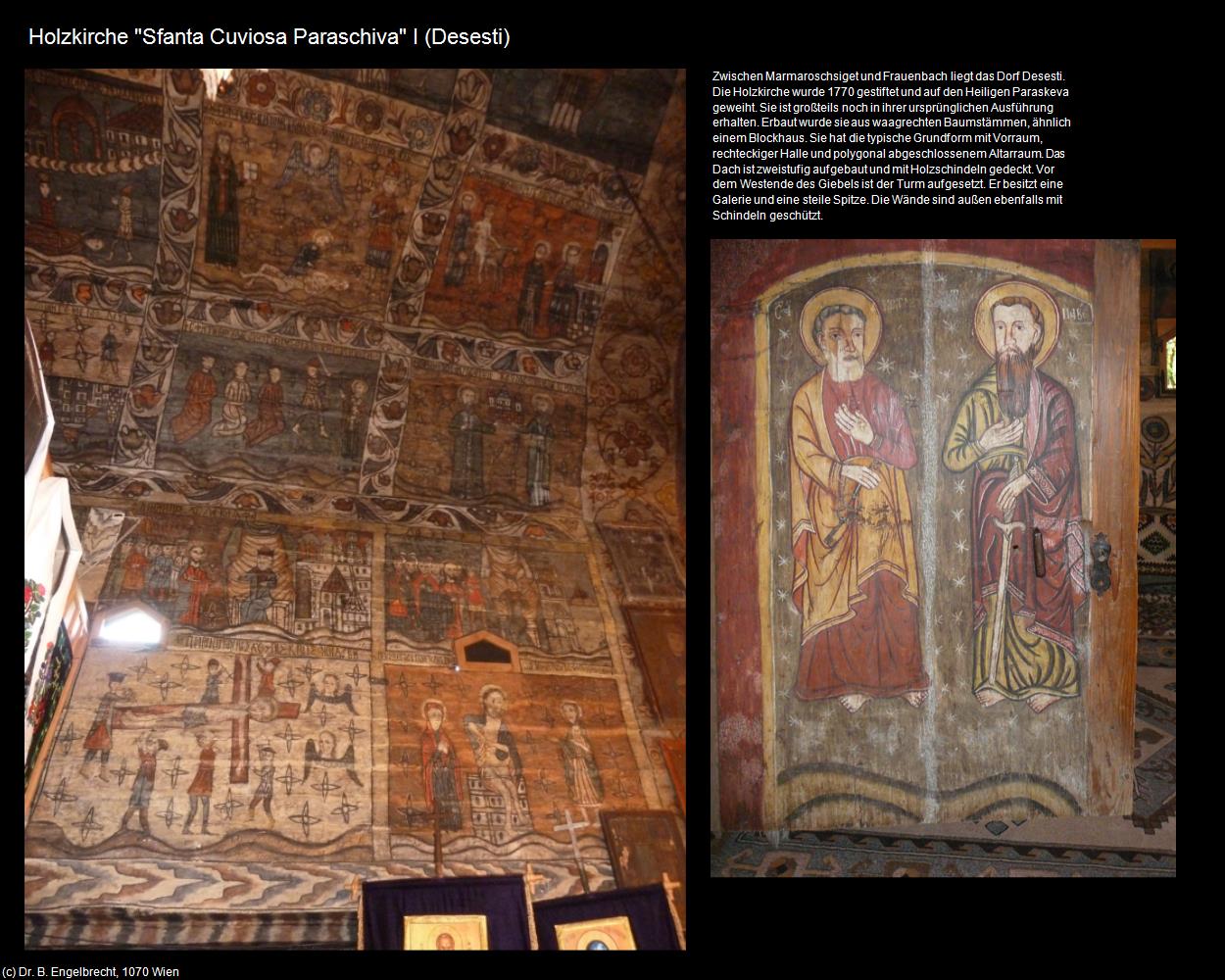 Holzkirche Sfanta Cuviosa Paraschiva I (Desesti) in Kulturatlas-RUMÄNIEN