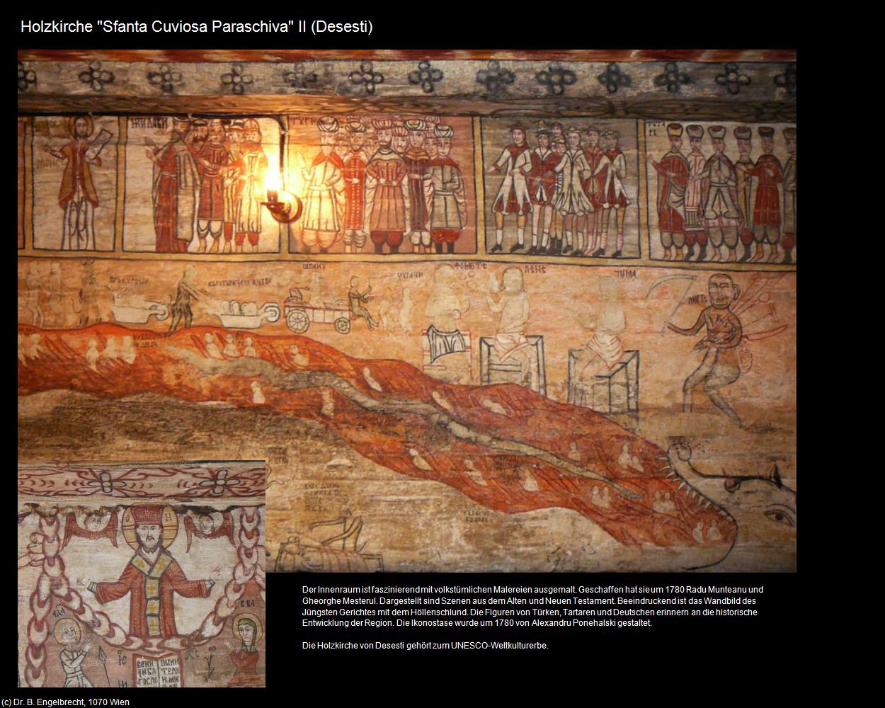 Holzkirche Sfanta Cuviosa Paraschiva II (Desesti) in Kulturatlas-RUMÄNIEN