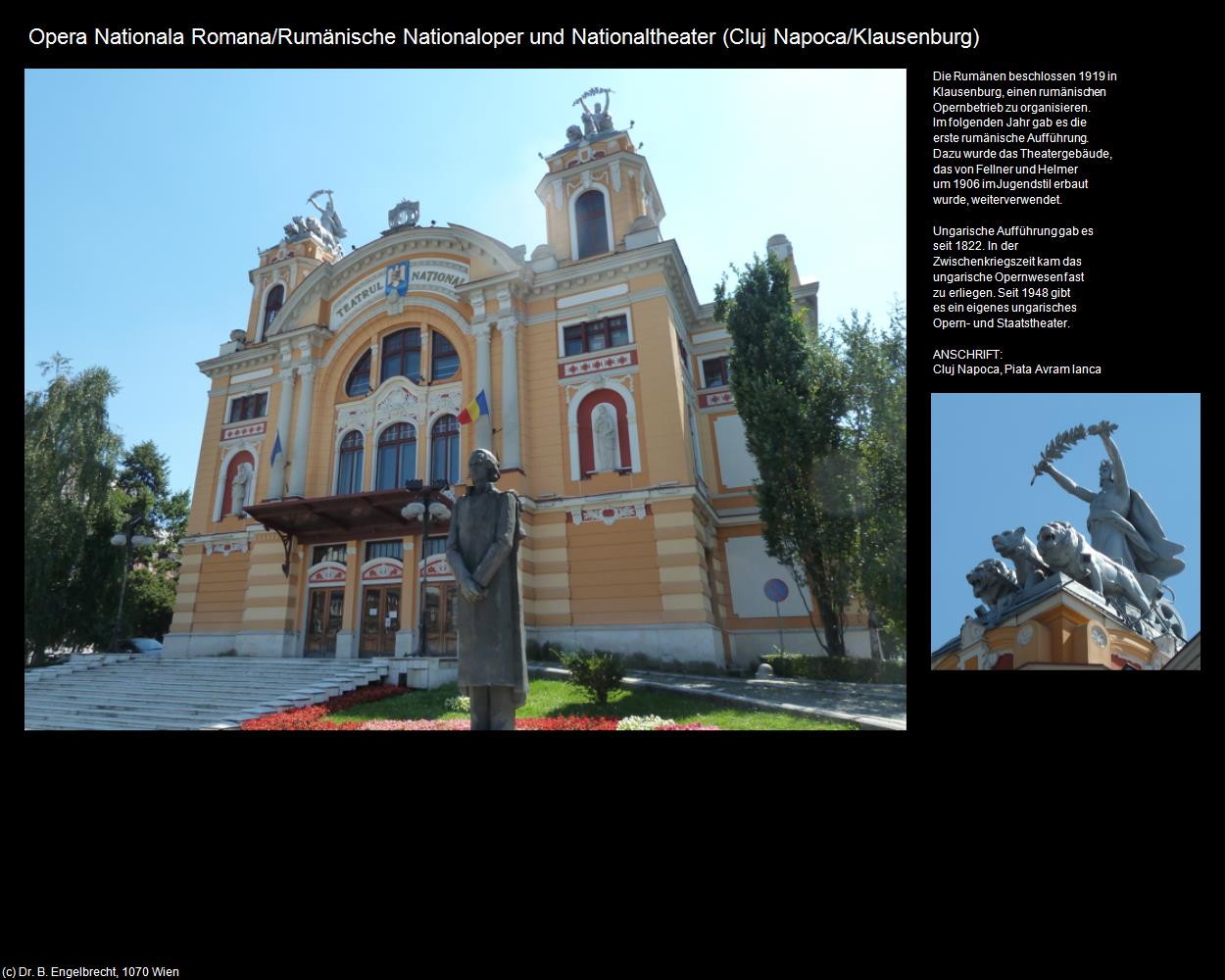 Rumänische Nationaloper und Nationaltheater  (Cluj Napoca|Klausenburg) in RUMÄNIEN