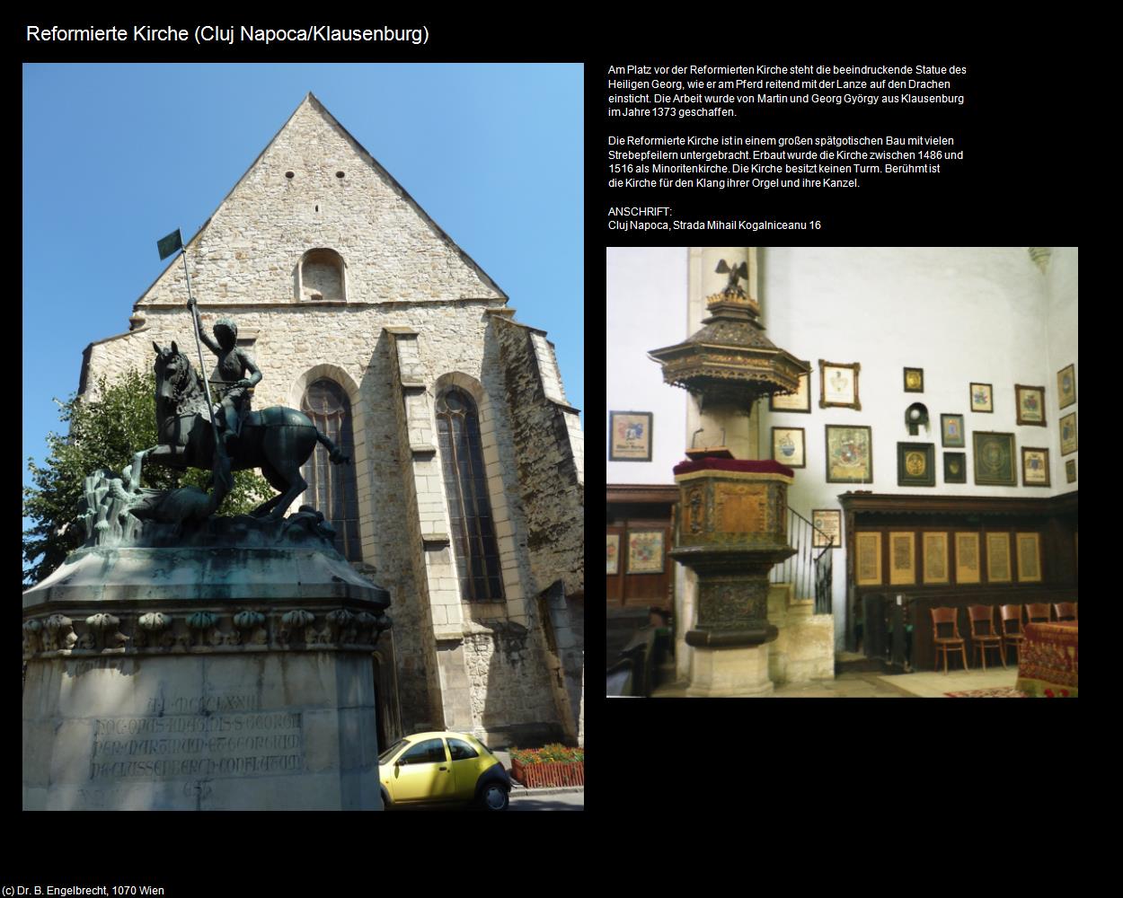 Reformierte Kirche  (Cluj Napoca/Klausenburg) in Kulturatlas-RUMÄNIEN