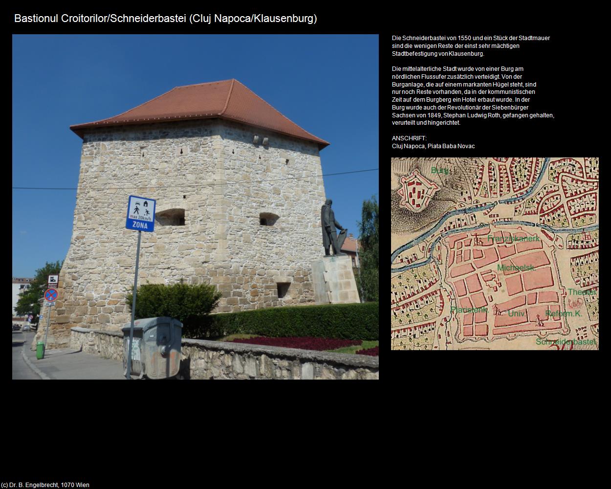 Schneiderbastei (Cluj Napoca/Klausenburg) in Kulturatlas-RUMÄNIEN