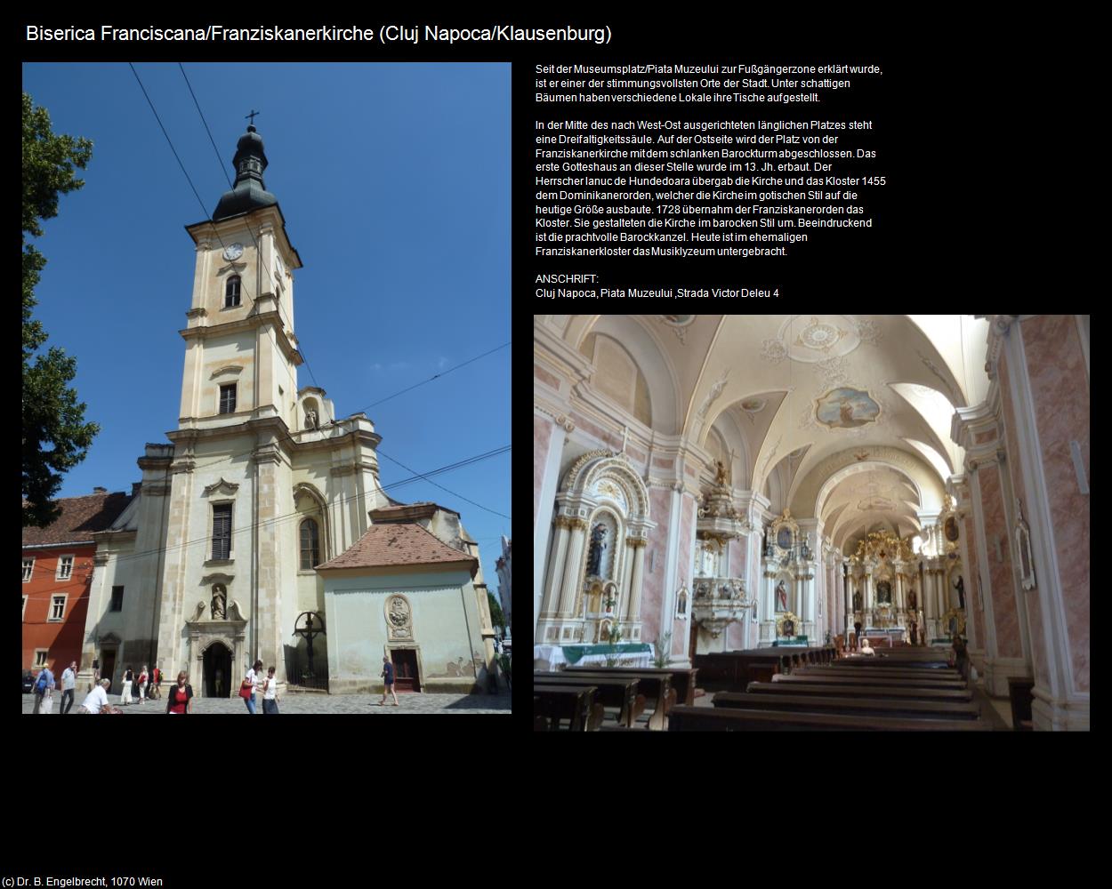 Franziskanerkirche (Cluj Napoca/Klausenburg) in Kulturatlas-RUMÄNIEN