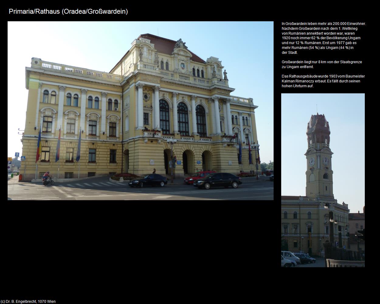 Rathaus (Oradea/Großwardein) in Kulturatlas-RUMÄNIEN