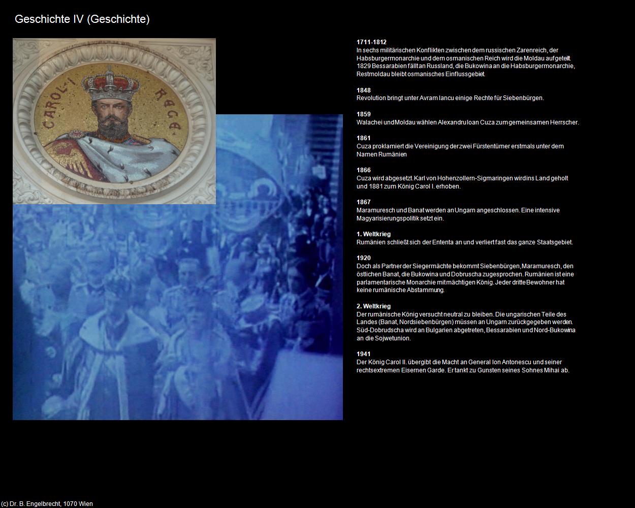 Geschichte IV (Geschichte) in Kulturatlas-RUMÄNIEN