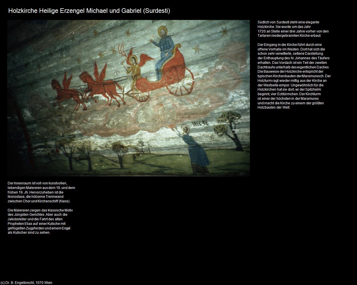 Holzkirche Hl. Erzengel Michael und Gabriel (Surdesti) in Kulturatlas-RUMÄNIEN