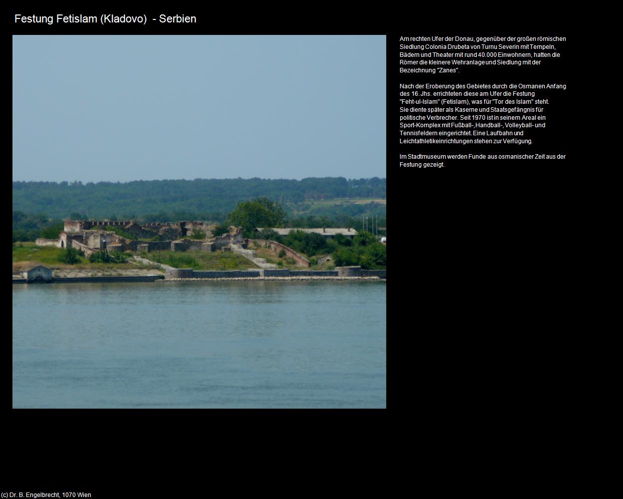 Festung Fetislam (SRB-Kladovo)  (Drobeta Turnu Severin/Severin) in Kulturatlas-RUMÄNIEN