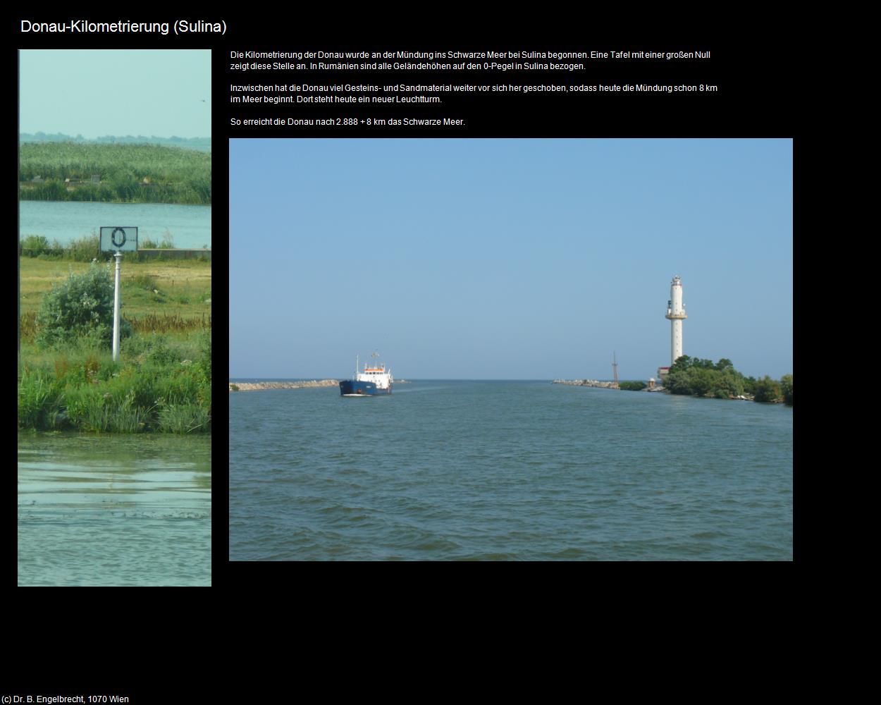 Donau-Kilometrierung (Sulina) in Kulturatlas-RUMÄNIEN