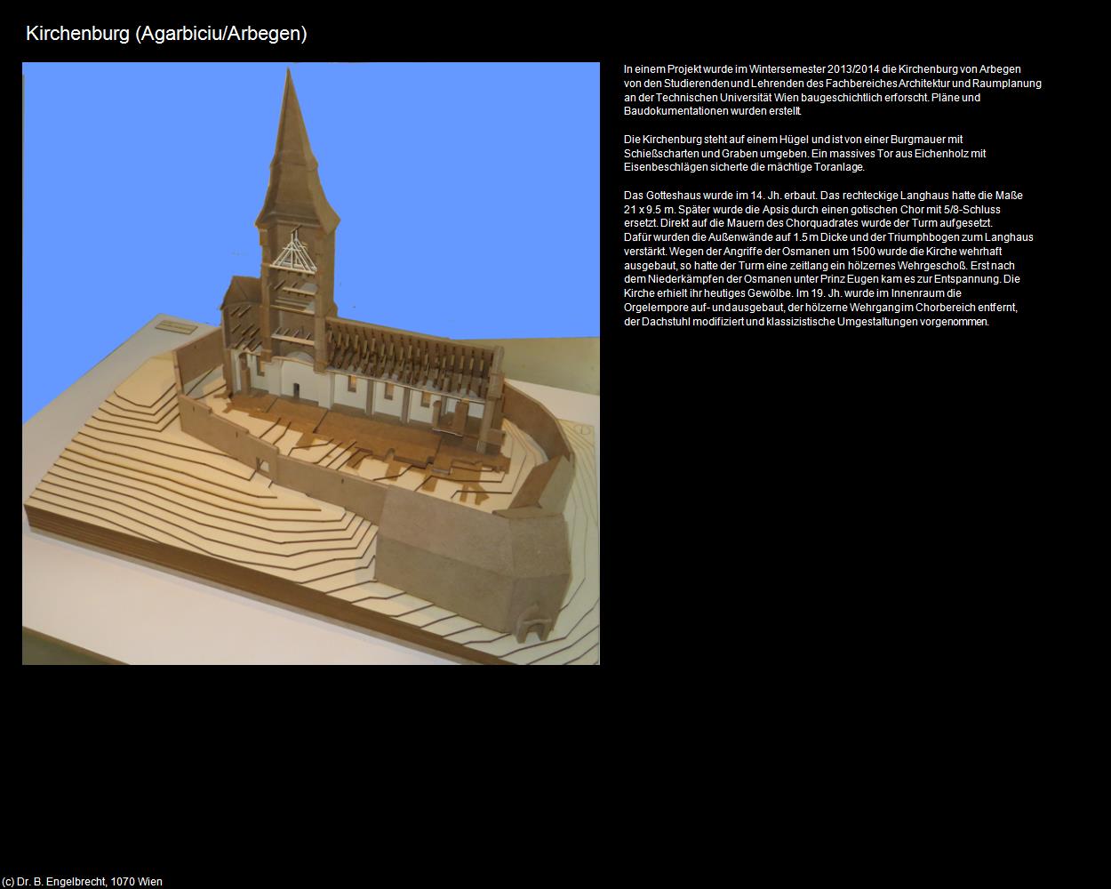 Kirchenburg (Agarbiciu/Arbegen) in Kulturatlas-RUMÄNIEN