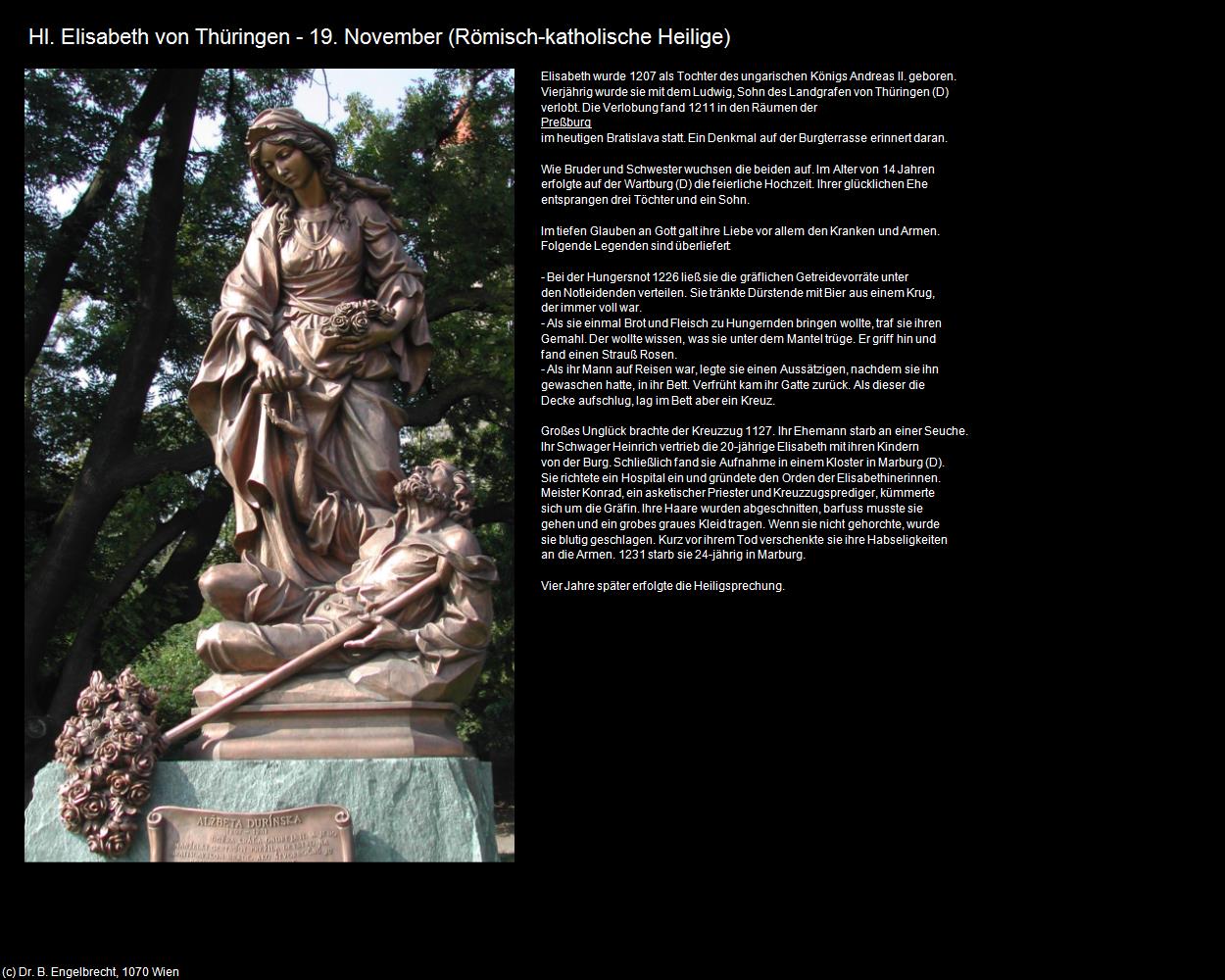 Hl. Elisabeth von Thüringen (+Slowakei-Geschichte) in SLOWAKEI(c)B.Engelbrecht