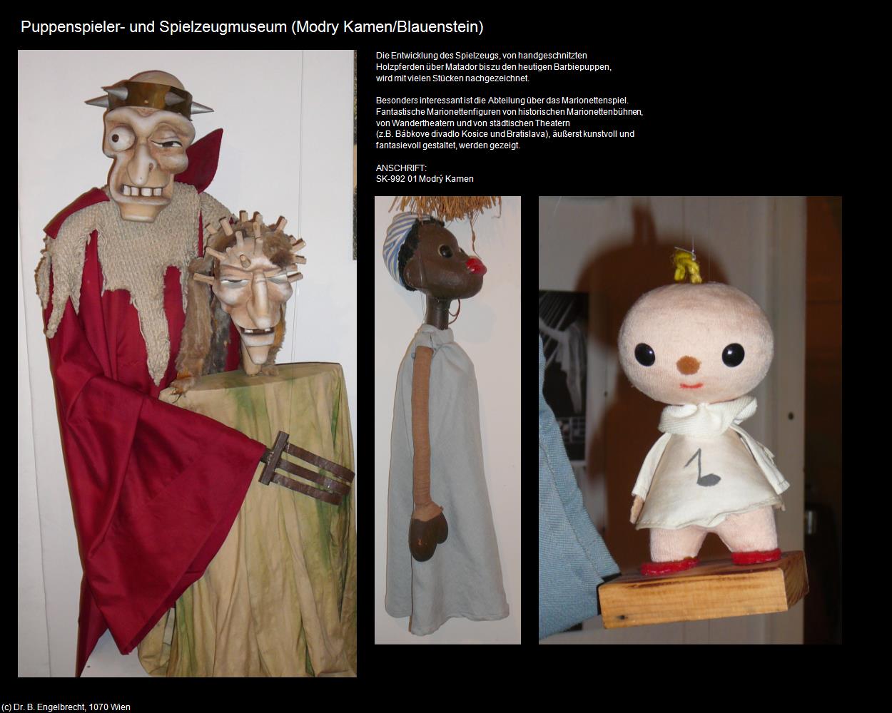 Puppenspieler- und Spielzeugmuseum  (Modry Kamen/Blauenstein) in SLOWAKEI