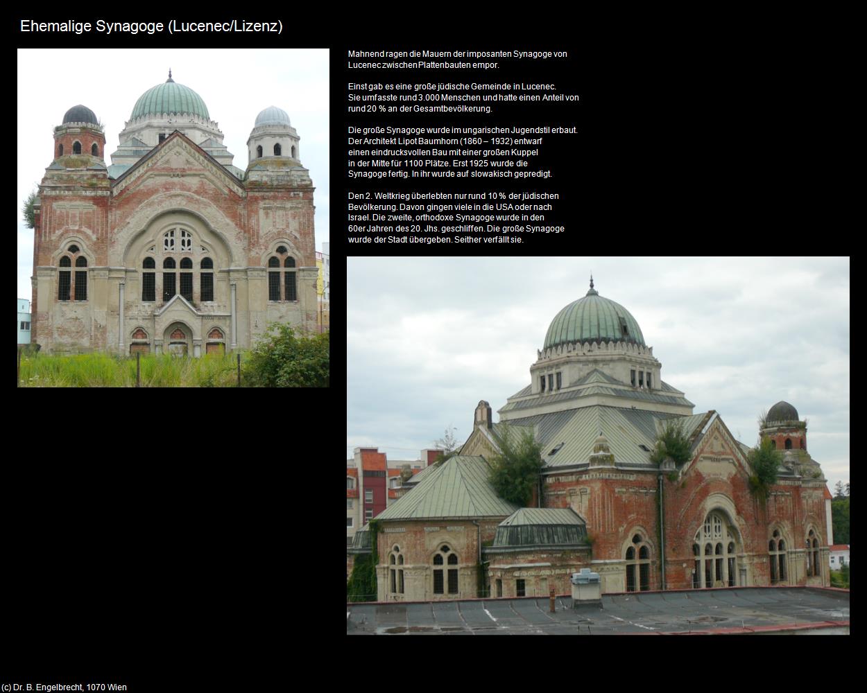 Ehem. Synagoge (Lucenec/Lizenz) in SLOWAKEI