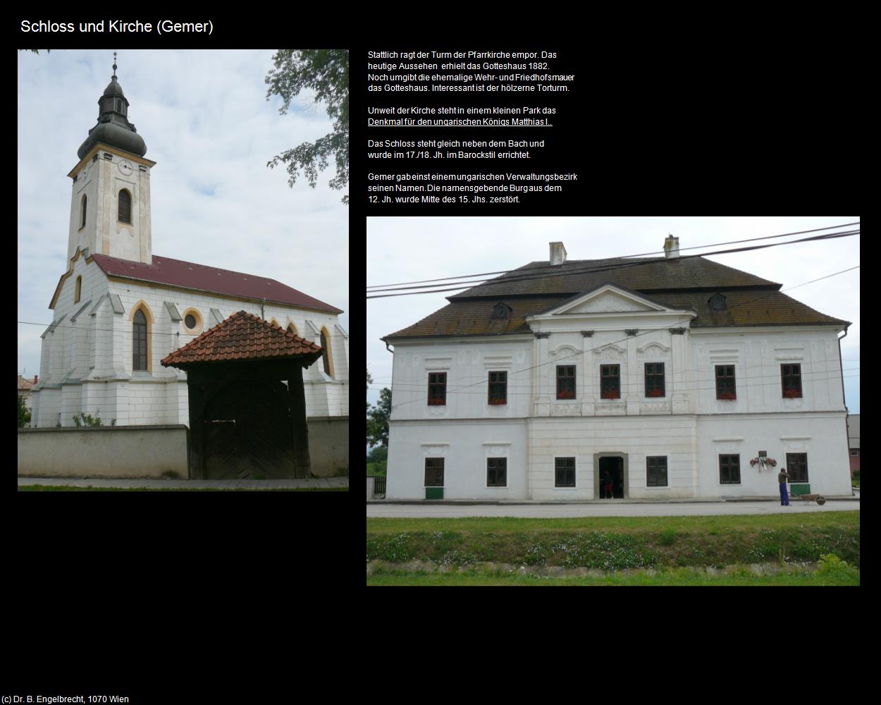 Schloss und Kirche  (Gemer) in SLOWAKEI(c)B.Engelbrecht