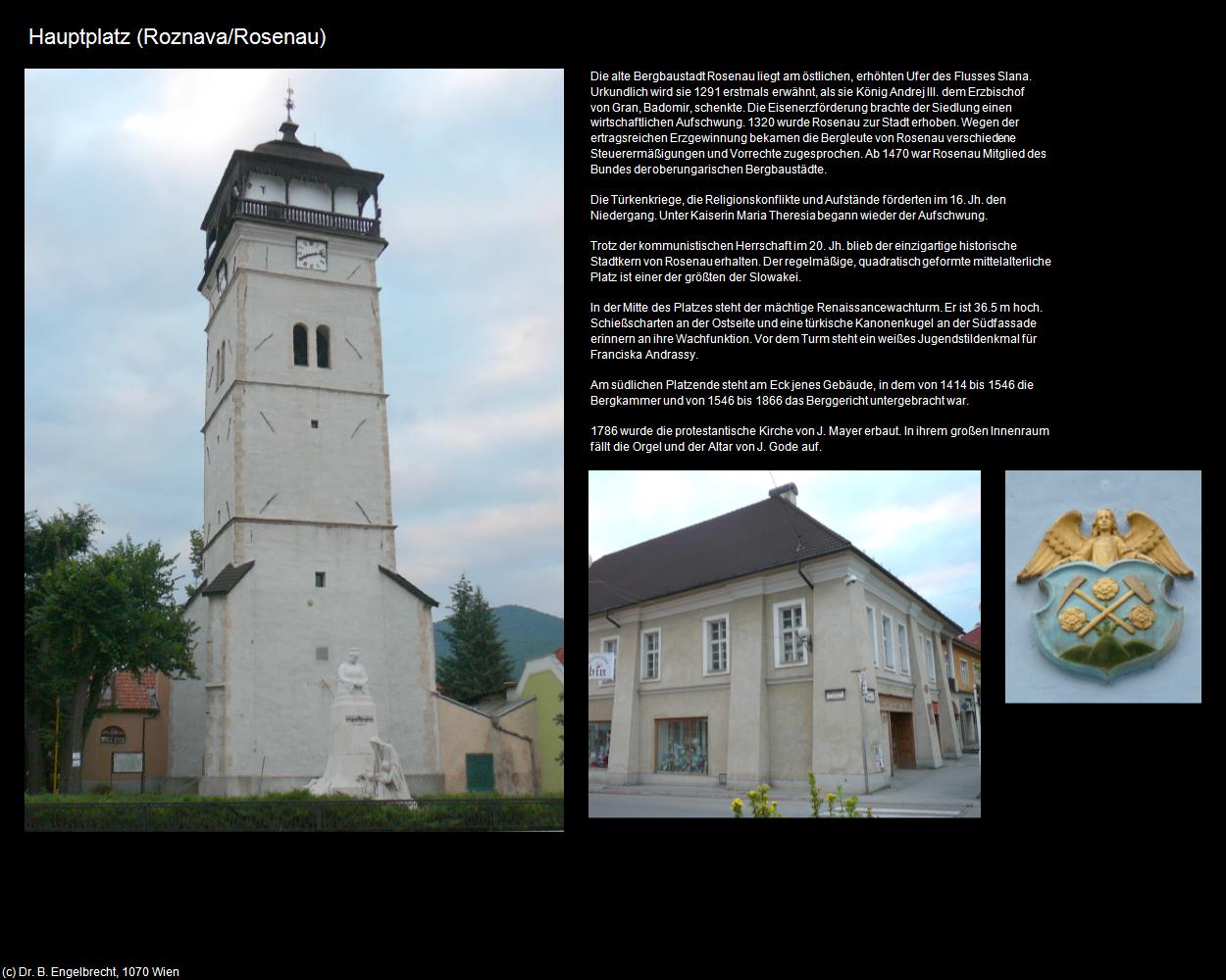 Hauptplatz (Roznava/Rosenau) in SLOWAKEI