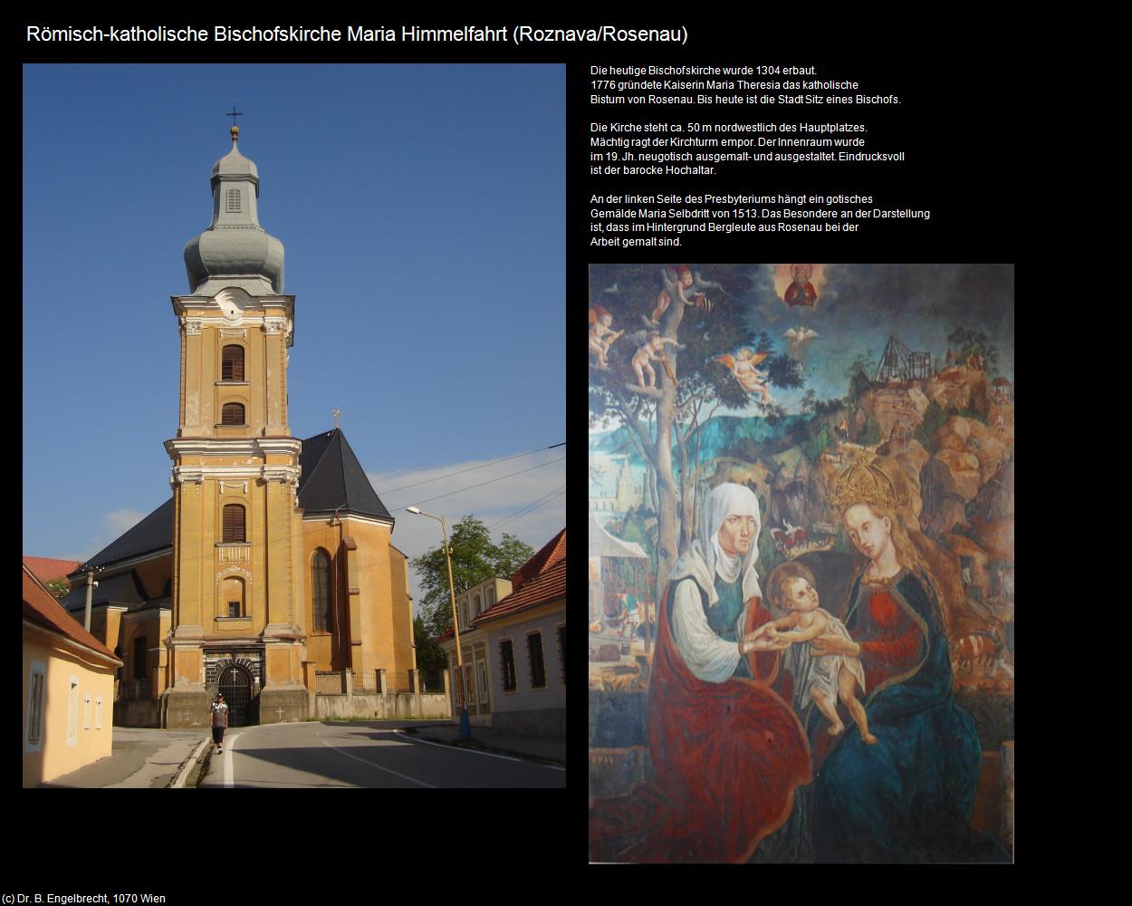 Rk. Bischofskirche Maria Himmelfahrt (Roznava/Rosenau) in SLOWAKEI