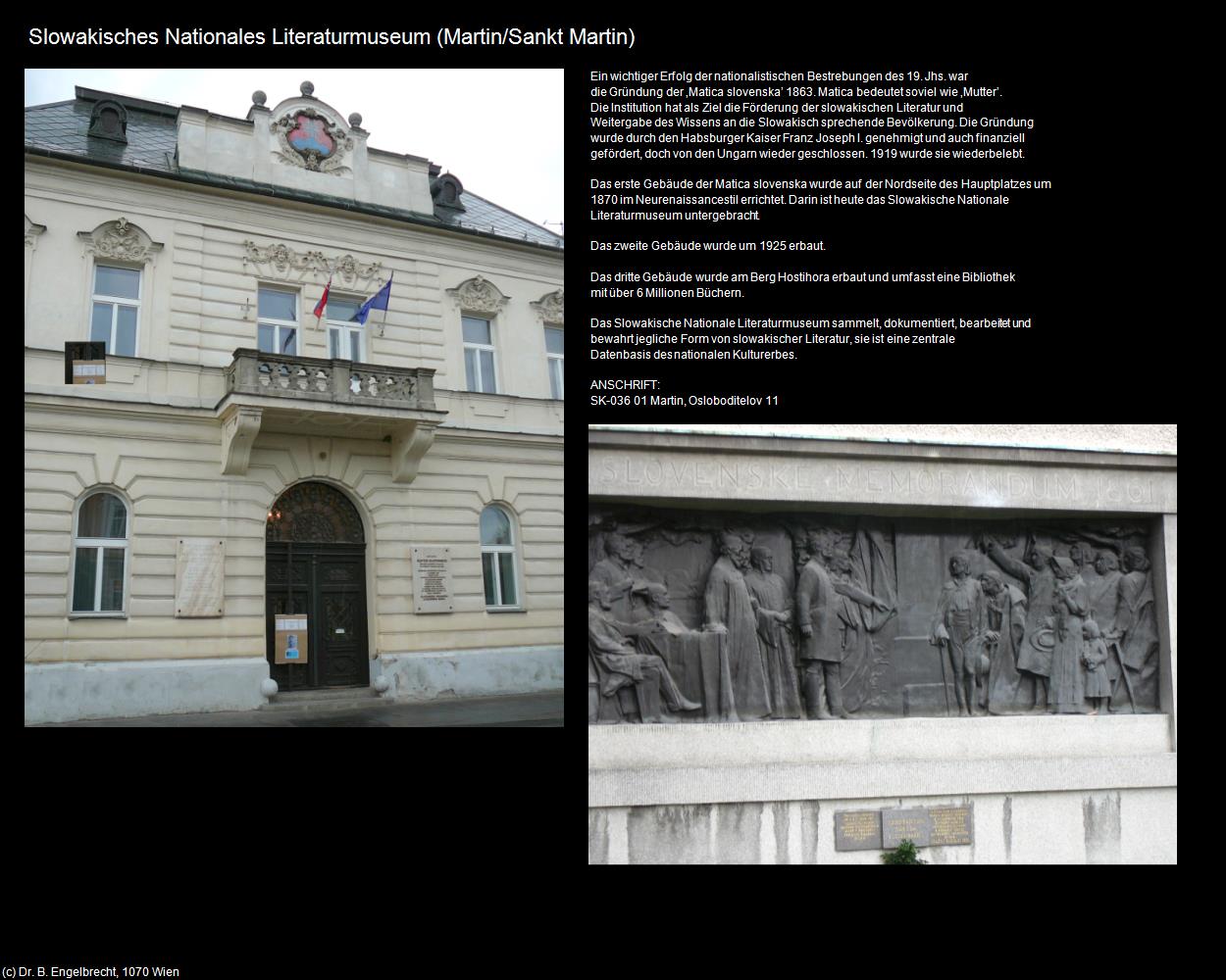 Nationalbibliothek (Martin/Sankt Martin) in SLOWAKEI