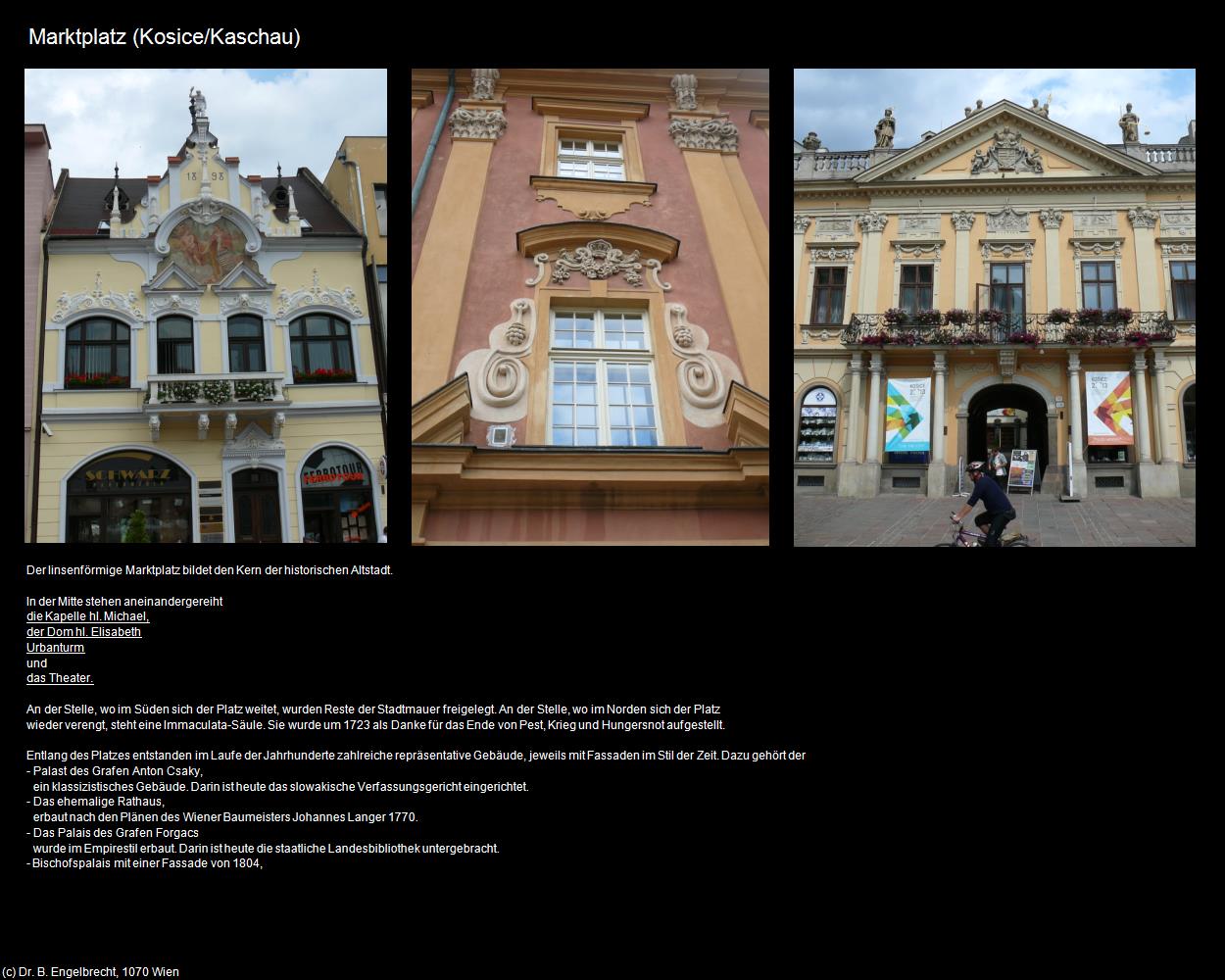 Marktplatz (Kosice/Kaschau) in SLOWAKEI(c)B.Engelbrecht
