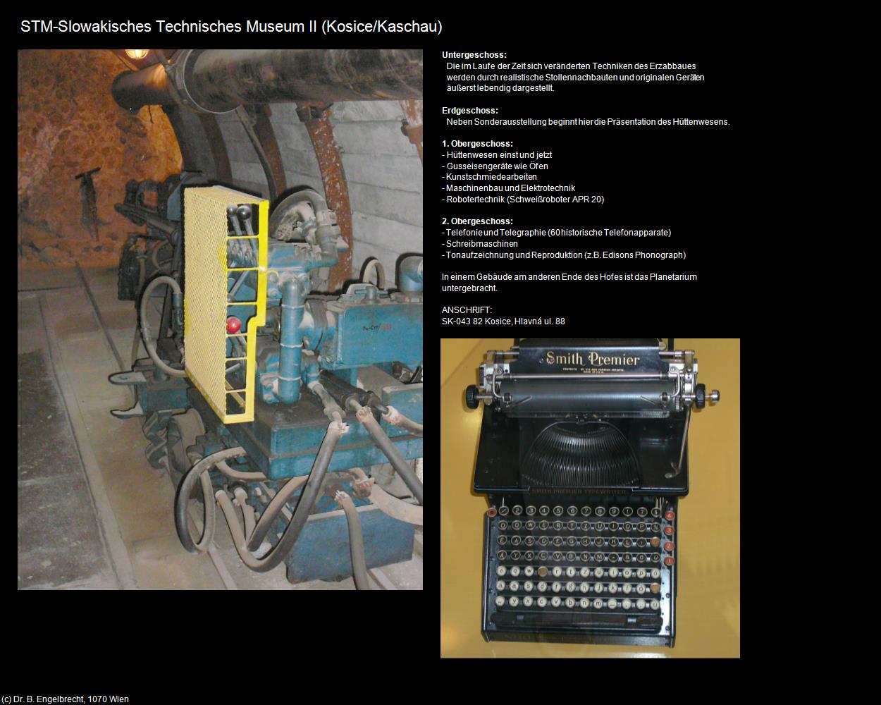 STM-Slowakisches Technisches Museum II (Kosice/Kaschau) in SLOWAKEI